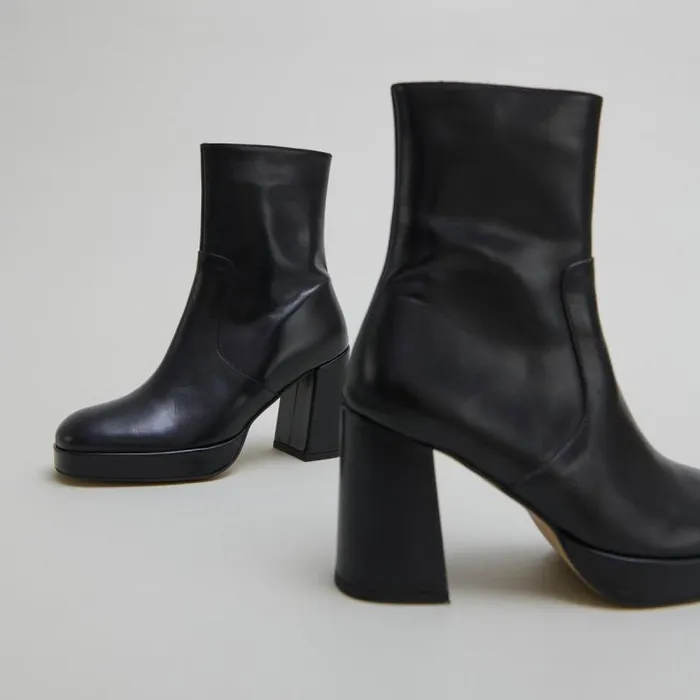 Women Heeled Lowboots With Square Toes Black JONAK Ankle Boots Lowboots Women Heeled Lowboots With Square Toes Black JONAK Ankle Boots Lowboots