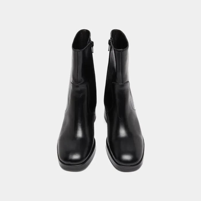 Women Heeled Lowboots With Square Toes Black JONAK Ankle Boots Lowboots Women Heeled Lowboots With Square Toes Black JONAK Ankle Boots Lowboots