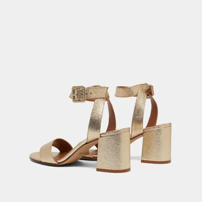 Women Heeled Sandals With Straps Platinum JONAK Sandals