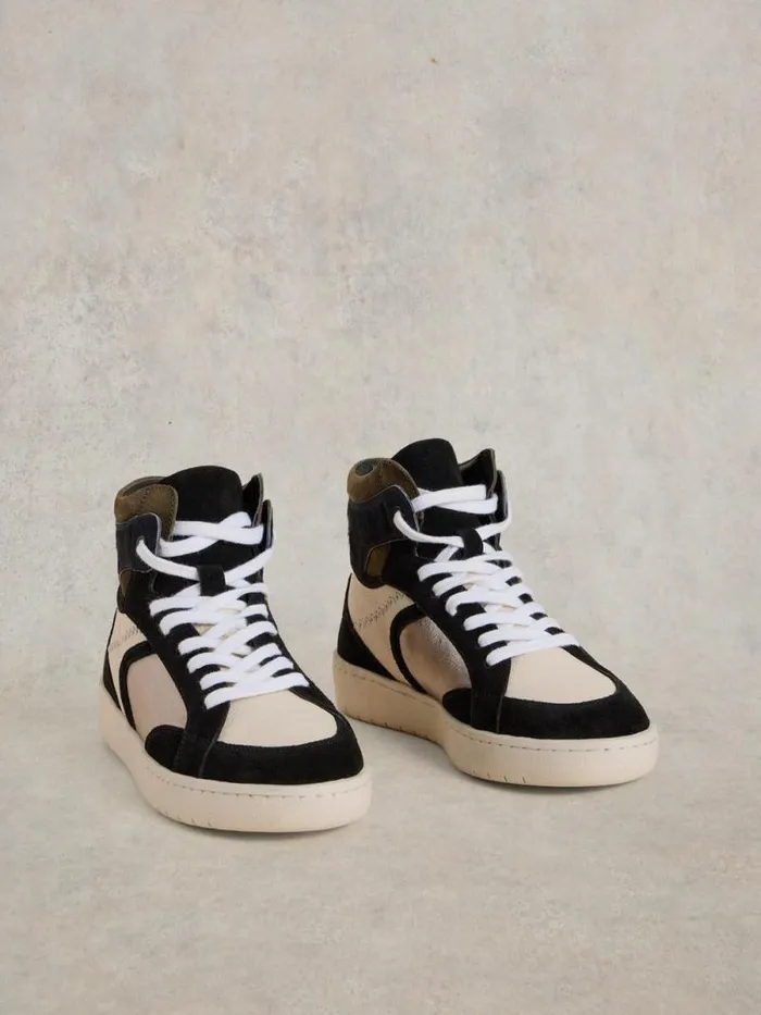 Women Heidi HiTop Trainer Black Multi White Stuff Shoes Women Heidi HiTop Trainer Black Multi White Stuff Shoes