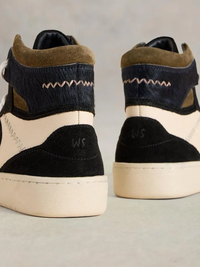 Women Heidi HiTop Trainer Black Multi White Stuff Shoes Women Heidi HiTop Trainer Black Multi White Stuff Shoes