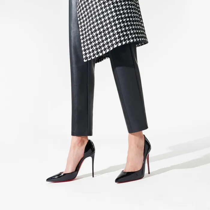 Women Iriza 100 Mm Pumps 8211 Patent Calf Leather 8211 Black Christian Louboutin Pumps