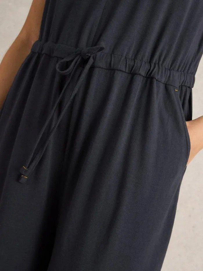 Women Jasmine Jersey Jumpsuit Charcoal Grey White Stuff Dresses