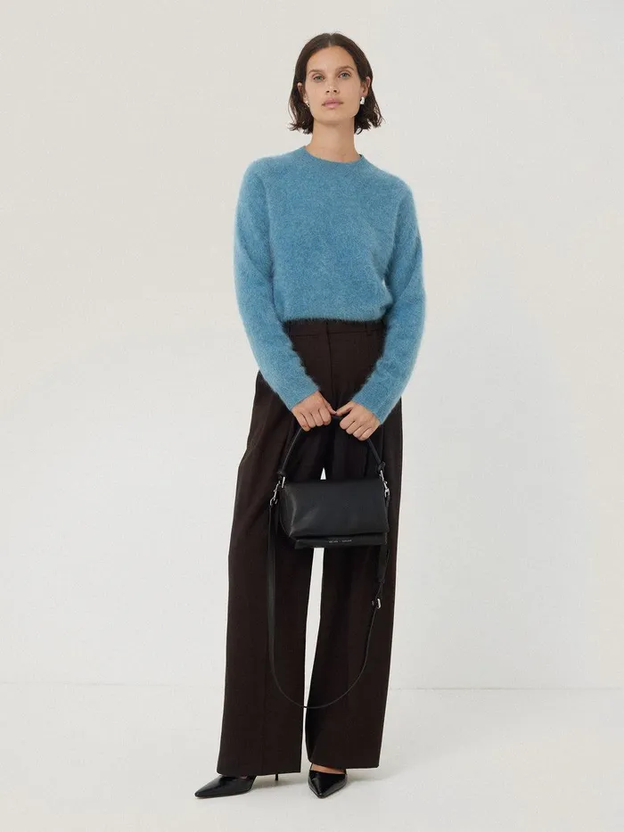 Women Kemp Crosshatch Trouser Brown Jigsaw Trousers