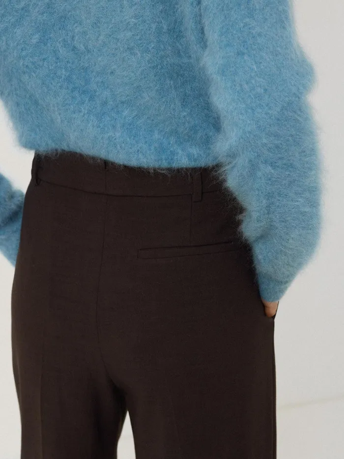 Women Kemp Crosshatch Trouser Brown Jigsaw Trousers