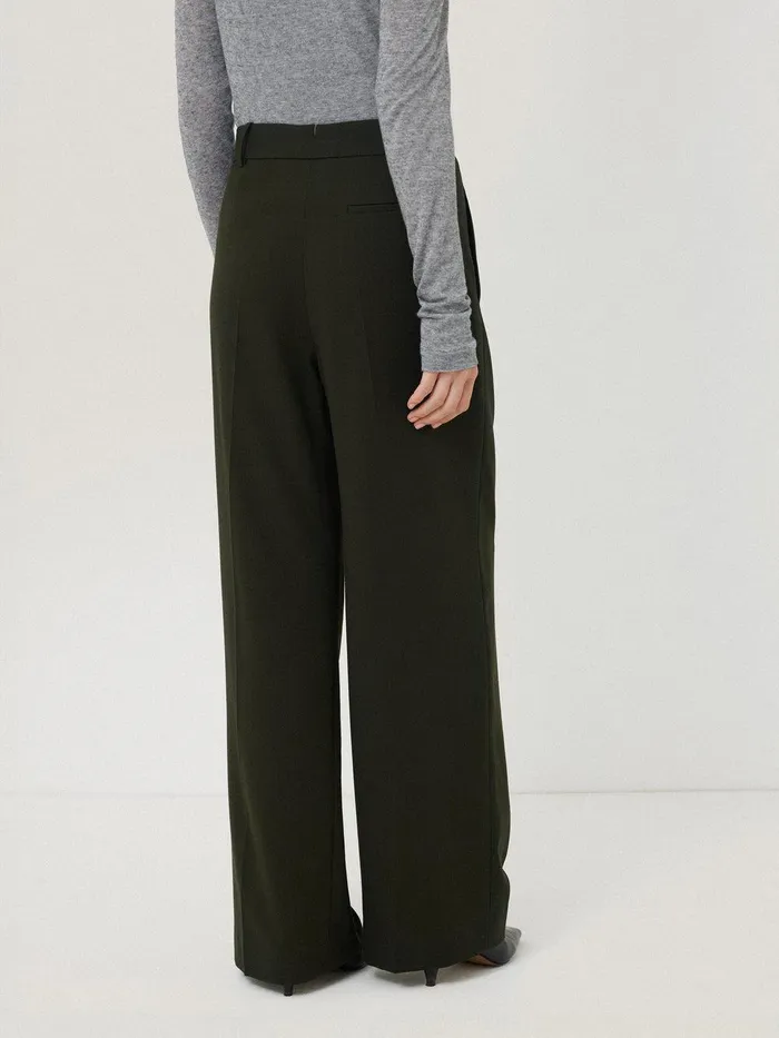 Women Kemp Fluid Twill Trouser Green Jigsaw Suits and Tailoring