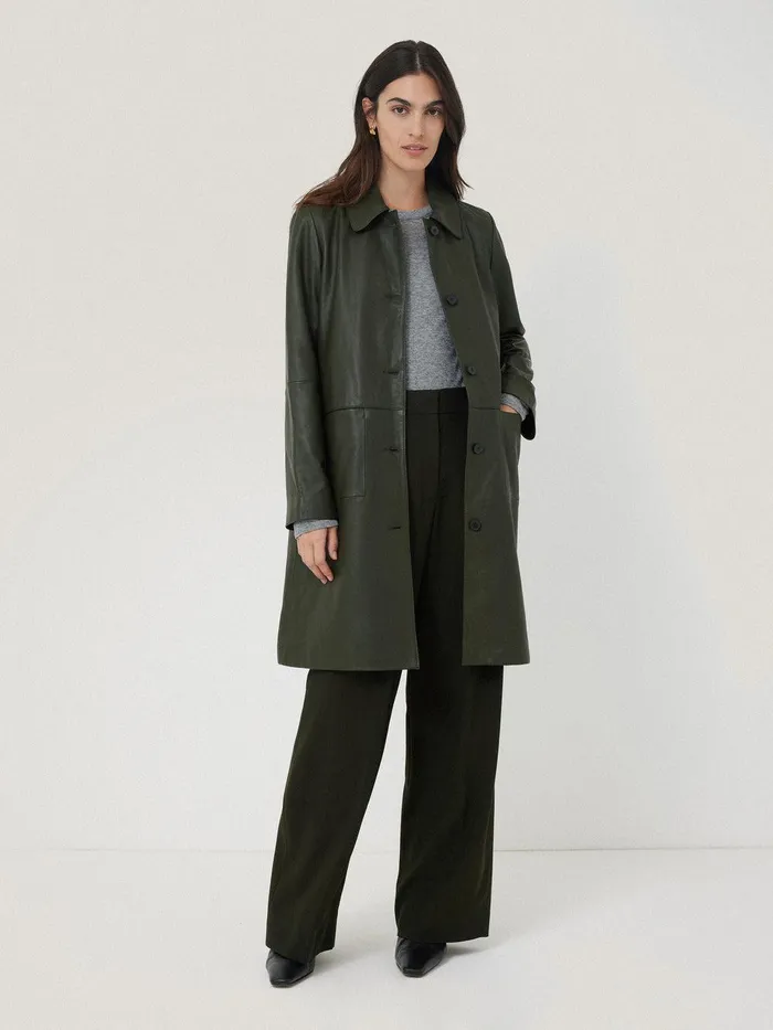 Women Kemp Fluid Twill Trouser Green Jigsaw Suits and Tailoring