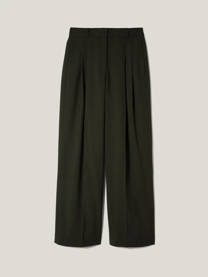 Women Kemp Fluid Twill Trouser Green Jigsaw Suits and Tailoring