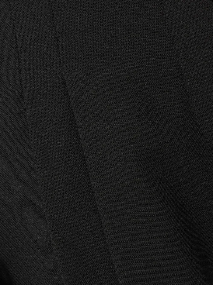 Women Kemp Wide Leg Japanese Wool Trouser Black Jigsaw Trousers
