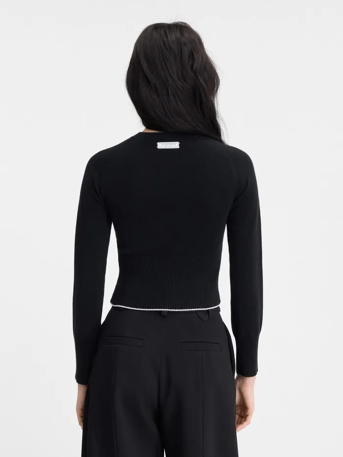 Women Knits JACQUEMUS The Soglia Knit Black Women Knits JACQUEMUS The Soglia Knit Black
