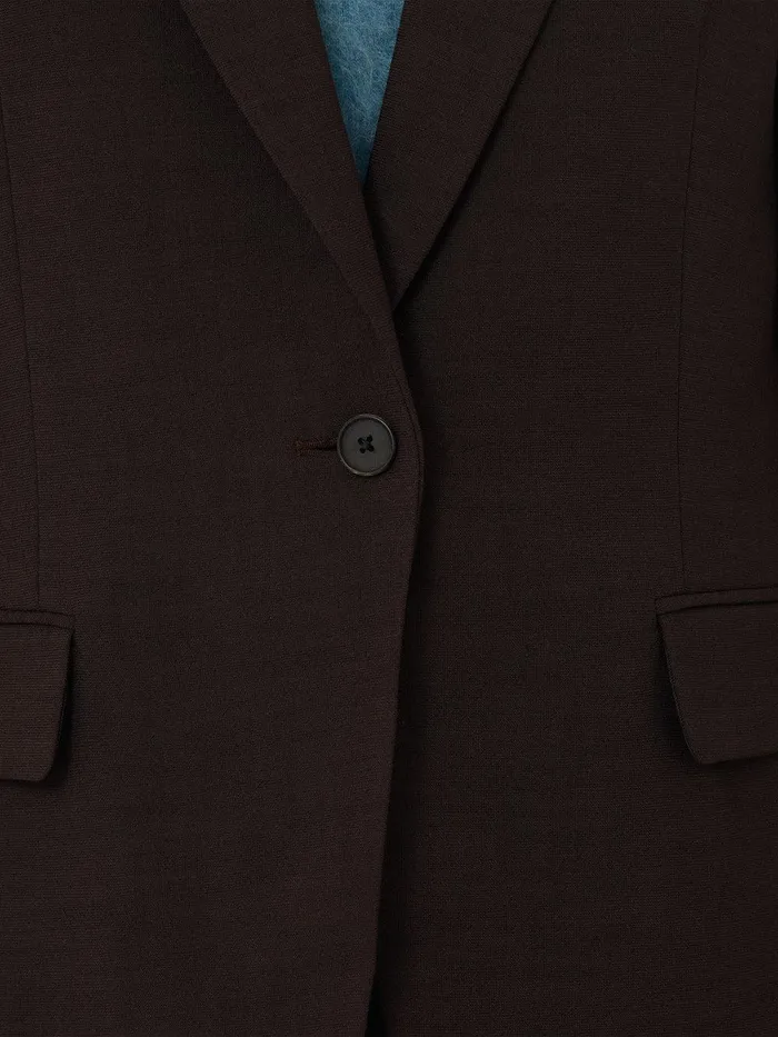 Women Knox Crosshatch Blazer Brown Jigsaw Suits and Tailoring