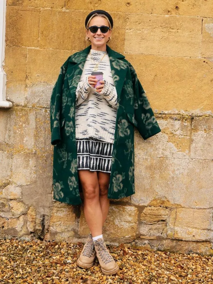 Women Lara Floral Coat Green Multi White Stuff Coats and Jackets