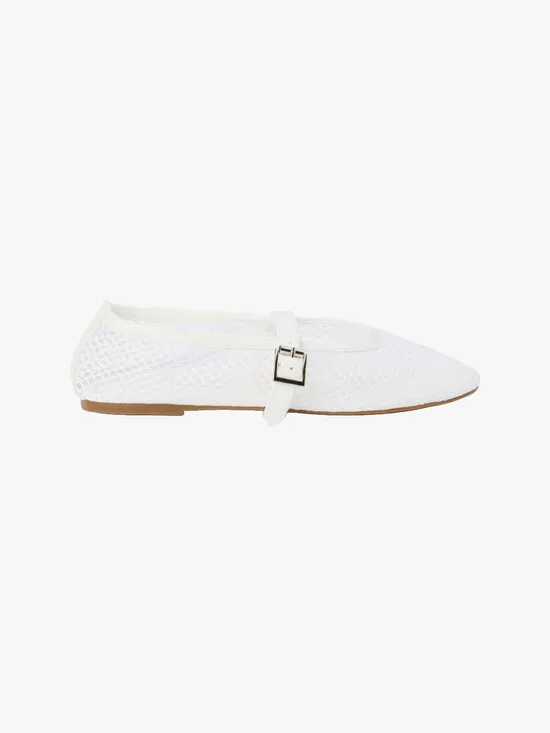 Women Lisa Says Gah Nolita Mesh Mary Jane White Shoes
