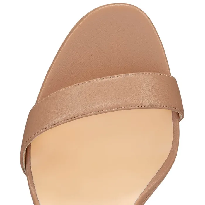 Women Loubi Queen 120 Mm Sandals 8211 Nappa Leather 8211 Blush Christian Louboutin Sandals and Slides