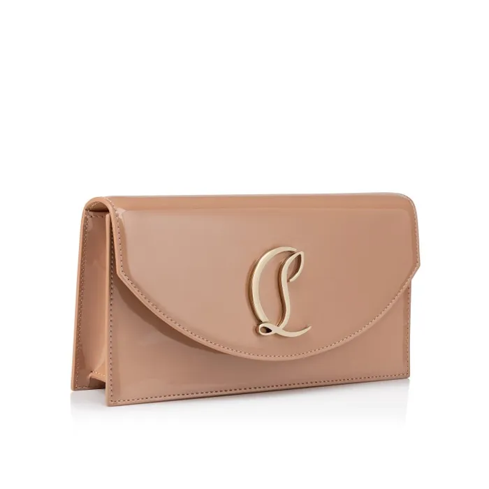Women Loubi54 Clutch 8211 Patent Leather 8211 Blush Christian Louboutin Shoulder Bags