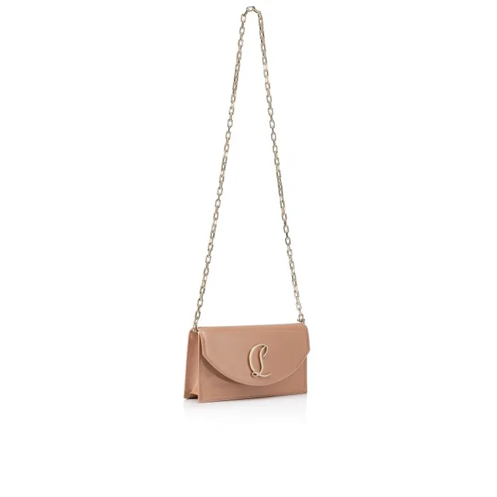 Women Loubi54 Clutch 8211 Patent Leather 8211 Blush Christian Louboutin Shoulder Bags