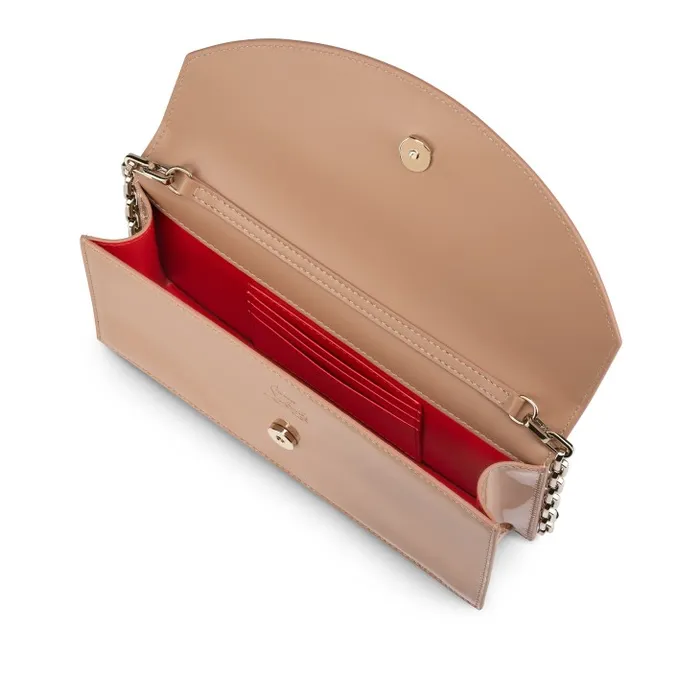 Women Loubi54 Clutch 8211 Patent Leather 8211 Blush Christian Louboutin Shoulder Bags