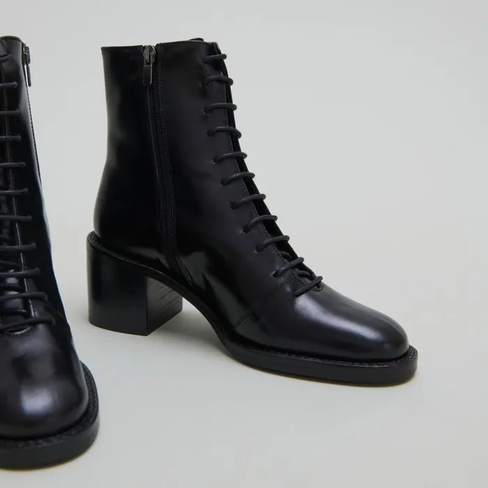 Women Lowboots With Laces Black JONAK Ankle Boots Lowboots