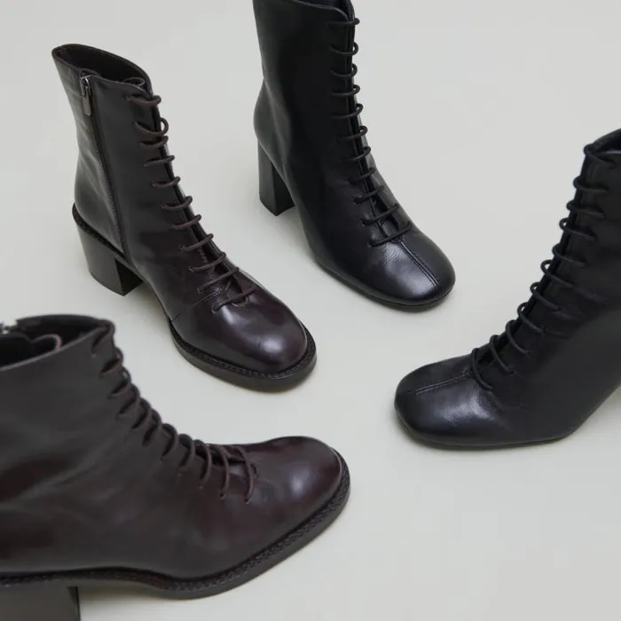 Women Lowboots With Laces Black JONAK Ankle Boots Lowboots