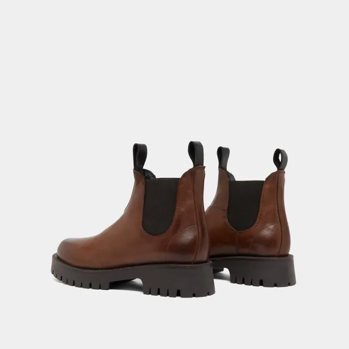 Women Lowboots With Notched Soles Brown JONAK Ankle Boots Lowboots