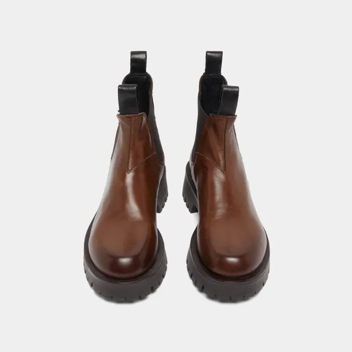 Women Lowboots With Notched Soles Brown JONAK Ankle Boots Lowboots