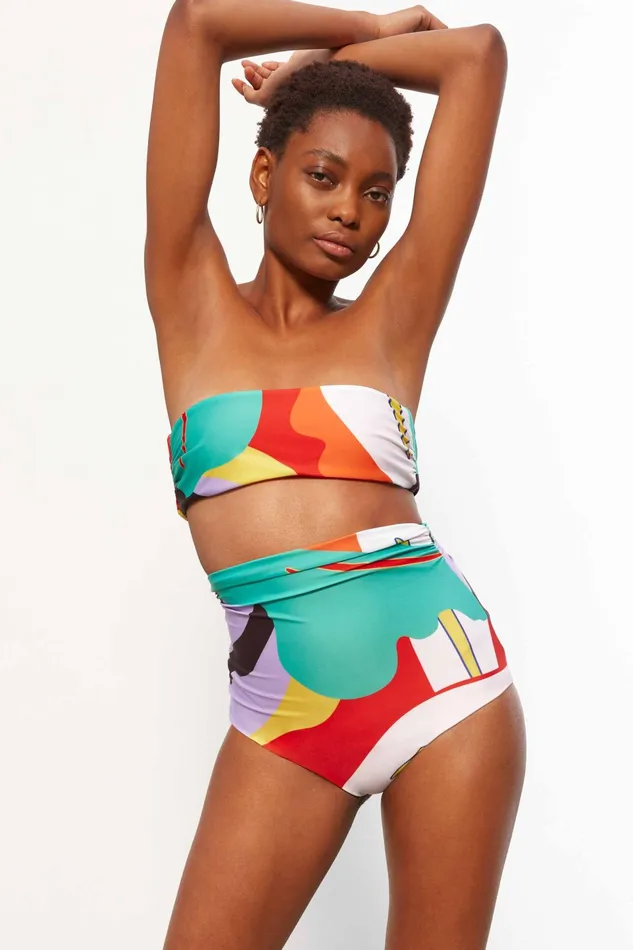 Women Mara Hoffman Bikini Bottoms Bobbi Bikini Bottom Black Multi