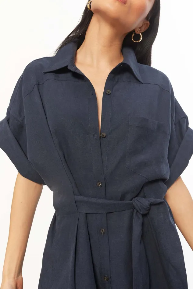 Women Mara Hoffman Dresses Ayao Dress Blue Women Mara Hoffman Dresses Ayao Dress Blue
