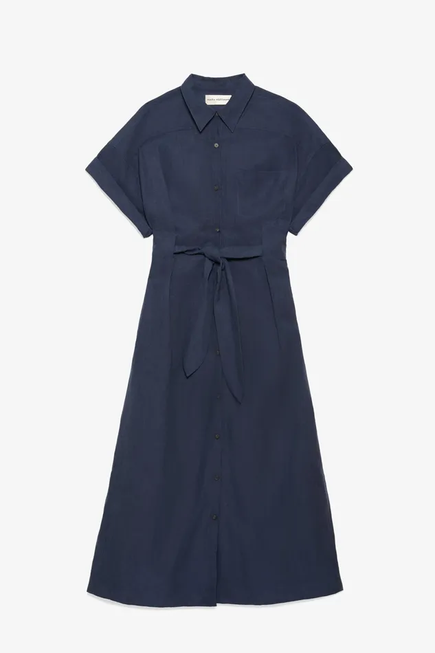 Women Mara Hoffman Dresses Ayao Dress Blue Women Mara Hoffman Dresses Ayao Dress Blue