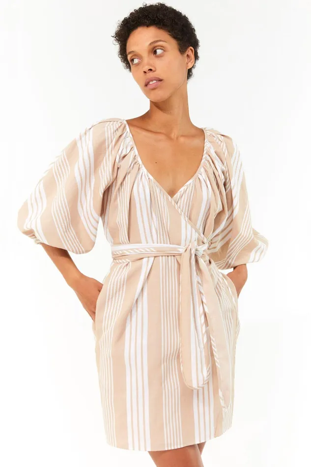 Women Mara Hoffman Dresses Coletta Dress White Sand