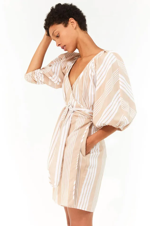 Women Mara Hoffman Dresses Coletta Dress White Sand