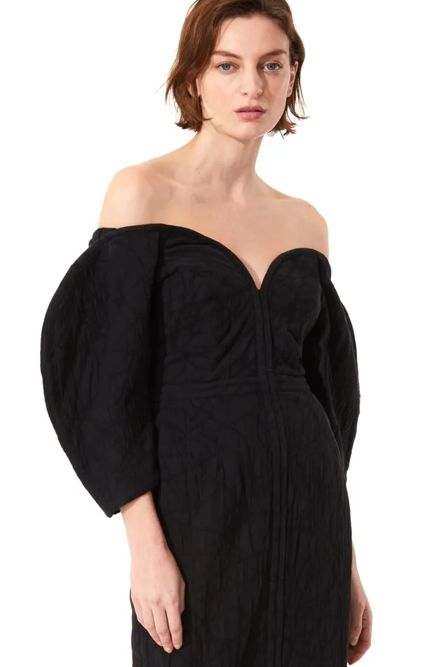 Women Mara Hoffman Dresses Leonara Dress Black Women Mara Hoffman Dresses Leonara Dress Black