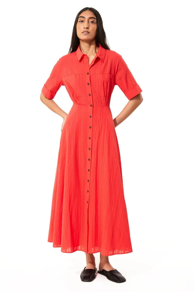 Women Mara Hoffman Dresses Lorelei Dress Red Women Mara Hoffman Dresses Lorelei Dress Red