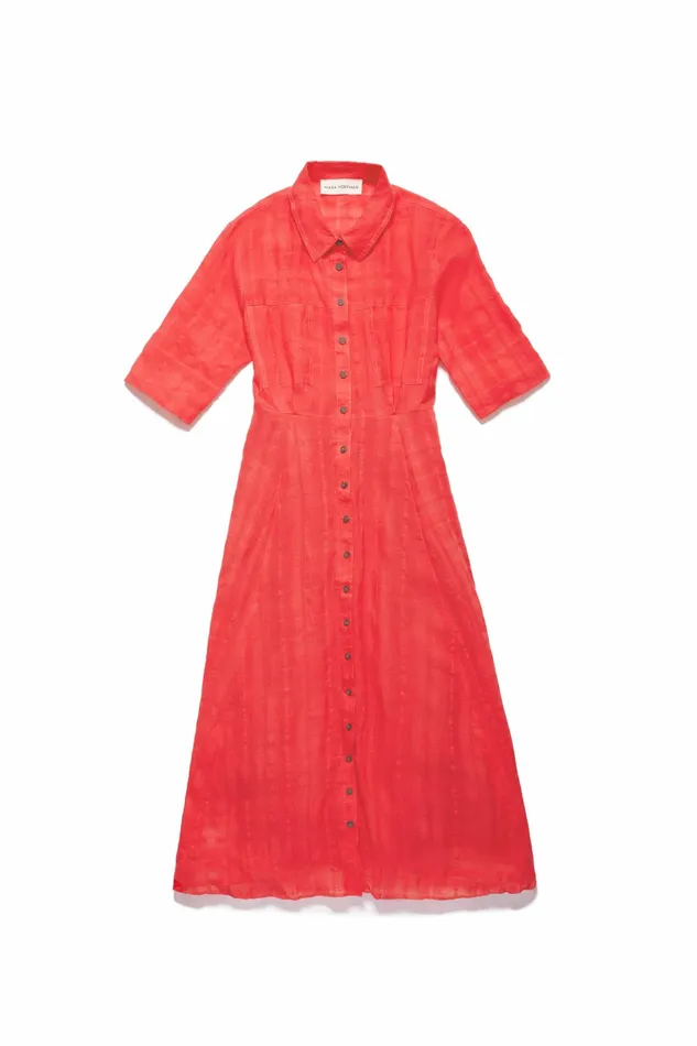 Women Mara Hoffman Dresses Lorelei Dress Red Women Mara Hoffman Dresses Lorelei Dress Red