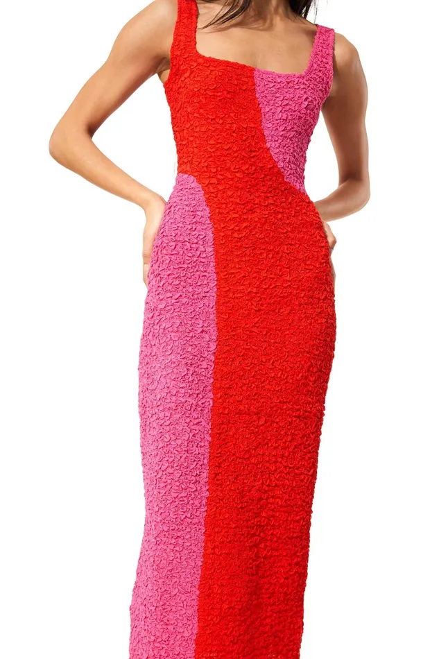 Women Mara Hoffman Dresses Sloan Dress Red Pink
