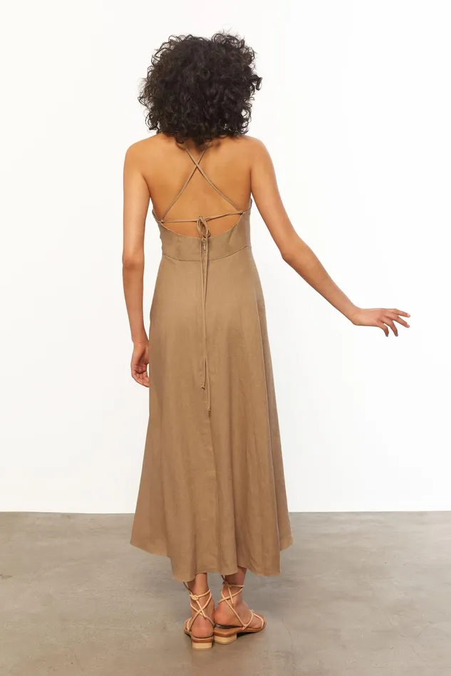 Women Mara Hoffman Dresses Verona Dress Khaki Women Mara Hoffman Dresses Verona Dress Khaki