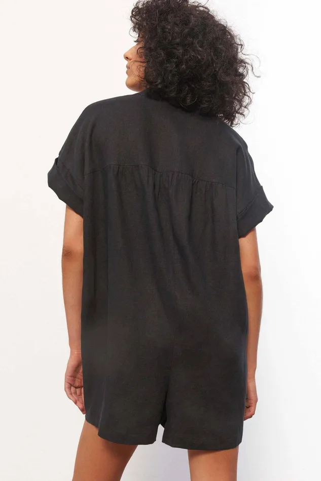 Women Mara Hoffman Jumpsuits and Rompers Lowri Romper Black Women Mara Hoffman Jumpsuits and Rompers Lowri Romper Black
