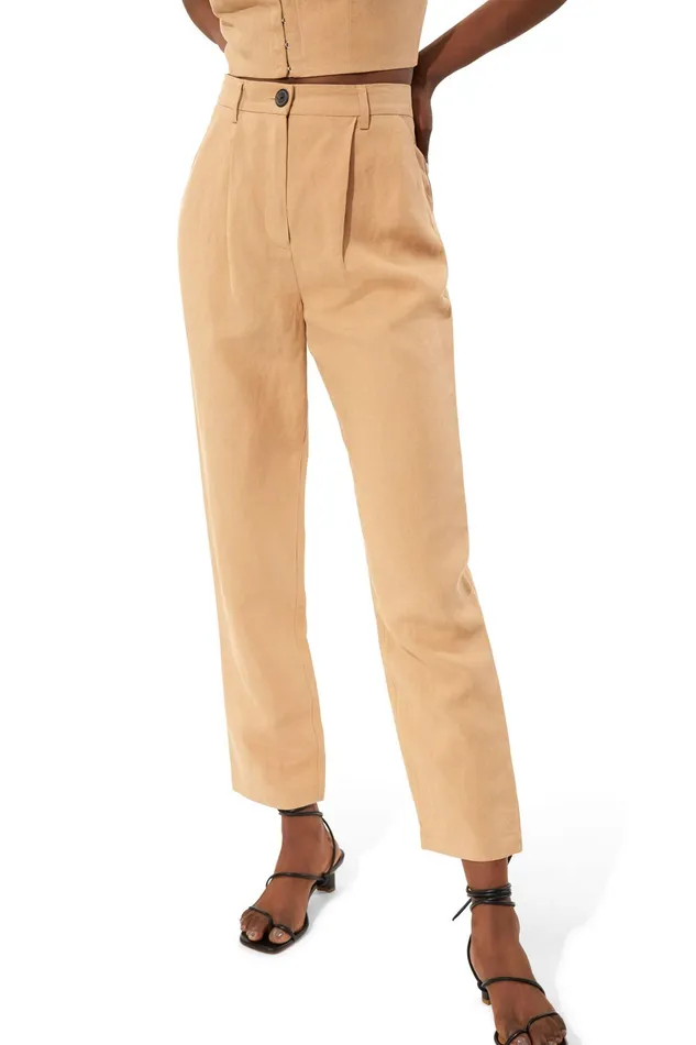 Women Mara Hoffman Pants and Shorts Dita Pant Khaki Women Mara Hoffman Pants and Shorts Dita Pant Khaki