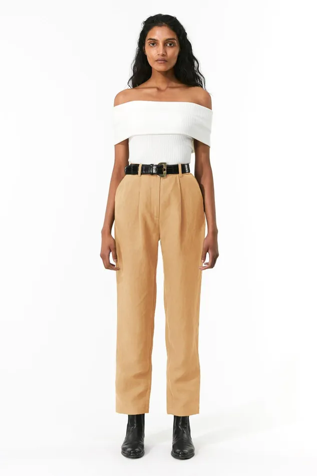 Women Mara Hoffman Pants and Shorts Dita Pant Khaki Women Mara Hoffman Pants and Shorts Dita Pant Khaki