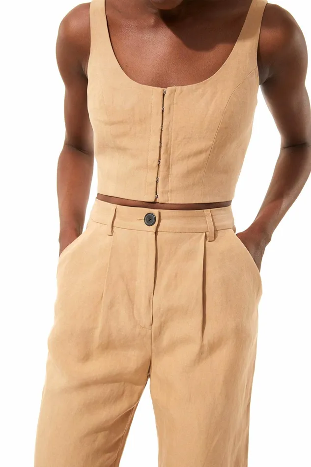 Women Mara Hoffman Pants and Shorts Dita Pant Khaki Women Mara Hoffman Pants and Shorts Dita Pant Khaki