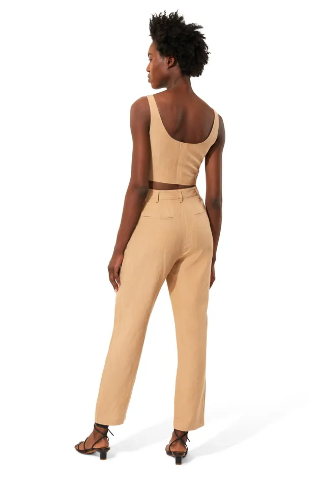 Women Mara Hoffman Pants and Shorts Dita Pant Khaki Women Mara Hoffman Pants and Shorts Dita Pant Khaki