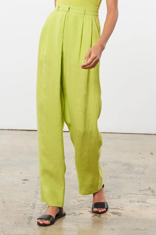 Women Mara Hoffman Pants and Shorts Eldora Pant Green Women Mara Hoffman Pants and Shorts Eldora Pant Green