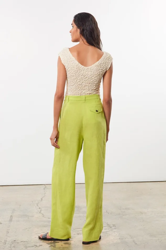 Women Mara Hoffman Pants and Shorts Eldora Pant Green Women Mara Hoffman Pants and Shorts Eldora Pant Green