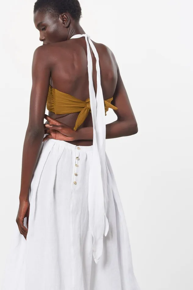 Women Mara Hoffman Skirts Graziella Skirt White Women Mara Hoffman Skirts Graziella Skirt White
