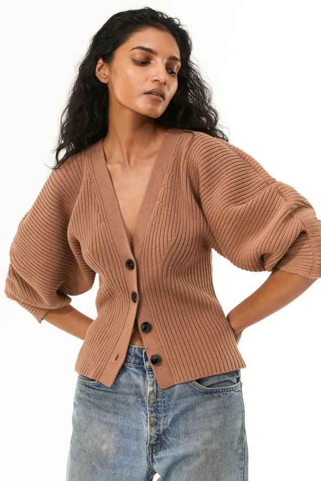 Women Mara Hoffman Sweaters Naenia Sweater Mocha