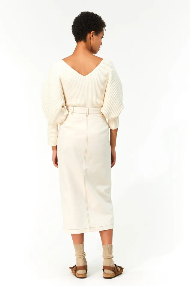 Women Mara Hoffman Sweaters Olla Sweater Cream