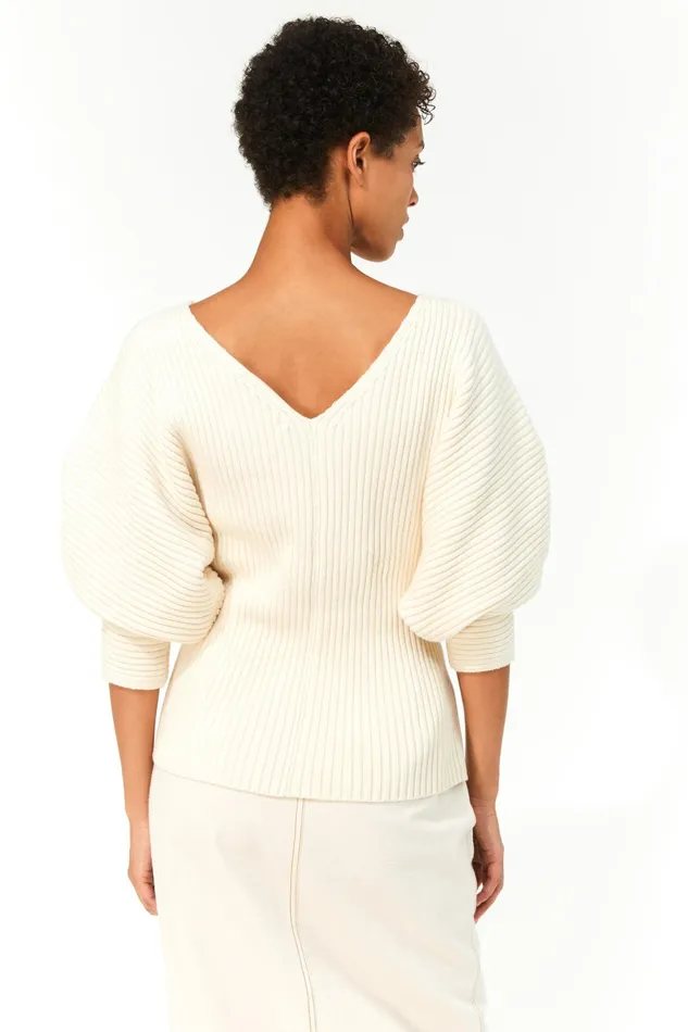 Women Mara Hoffman Sweaters Olla Sweater Cream