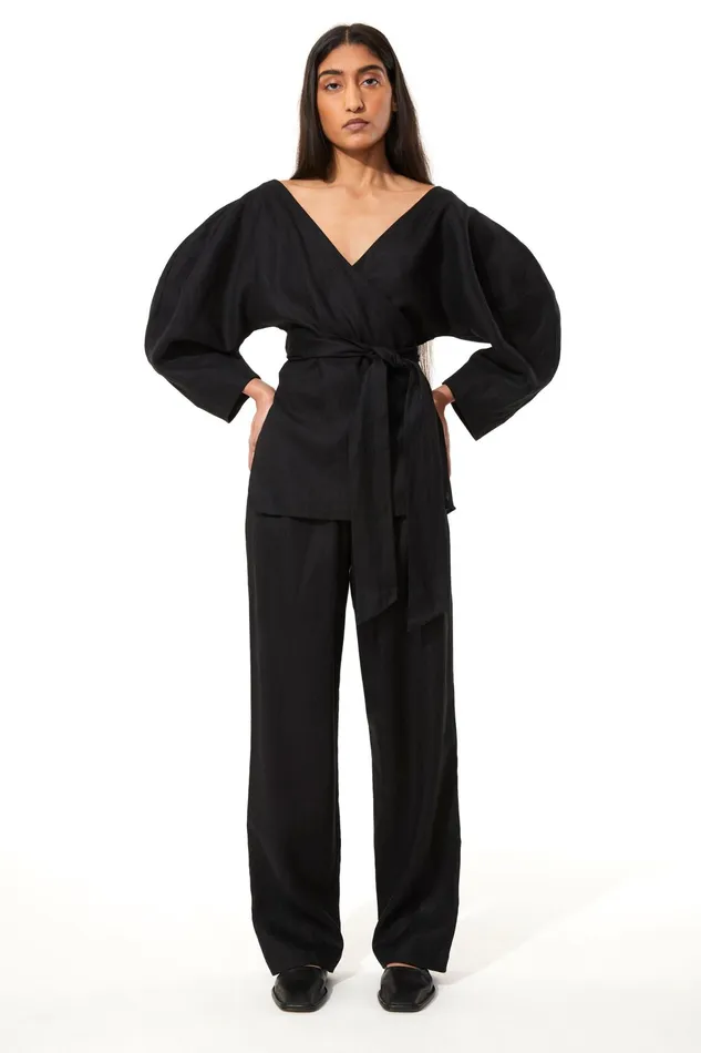 Women Mara Hoffman Tops Emiliana Top Black
