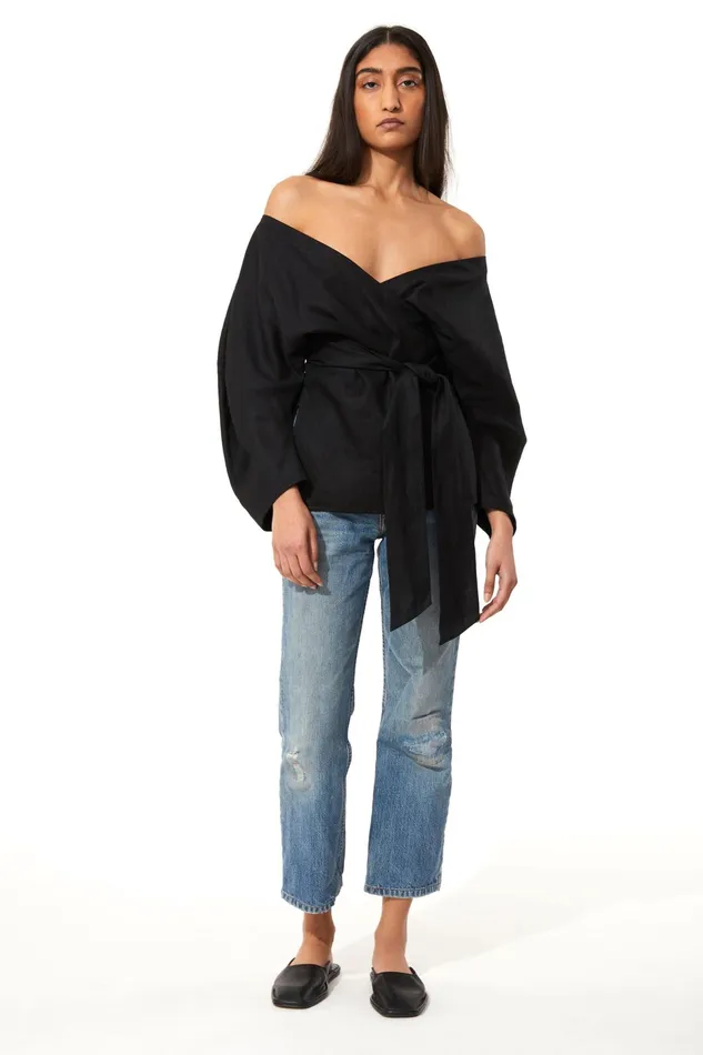 Women Mara Hoffman Tops Emiliana Top Black Women Mara Hoffman Tops Emiliana Top Black