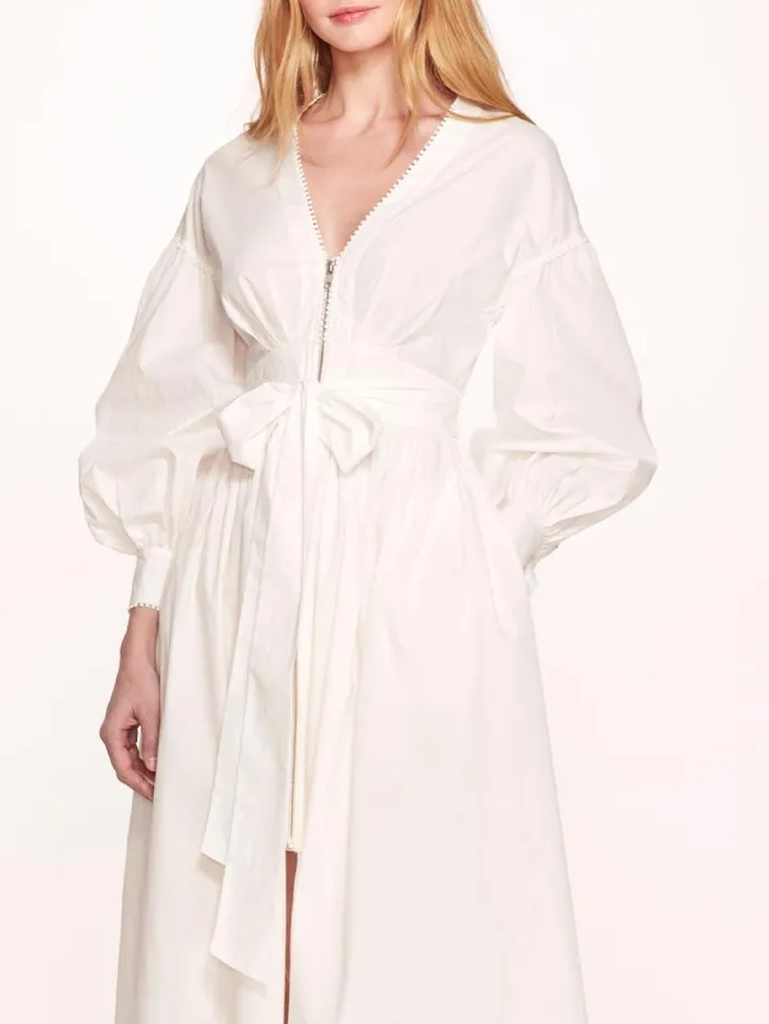 Women Marchesa Dresses Indigo Midi Dress White