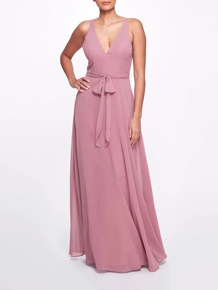 Women Marchesa Marchesa Notte Aprilia Mauve